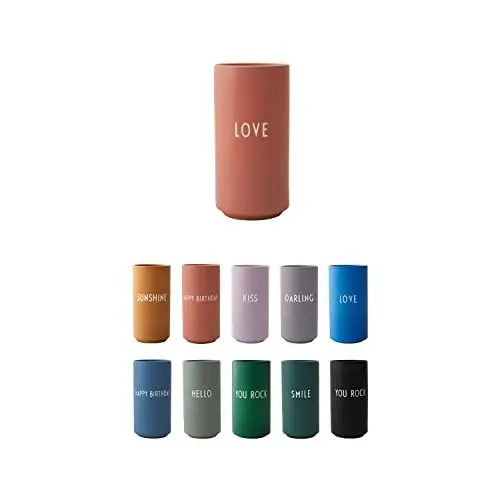 Produktbild: Design Letters Lieblings vase Love | Geschenke für sie, ihn, Frauen, männer | skandinavische deko vase für Wohnzimmer, büro deko| Wohnungsdeko für frische Blumen, trockenblumenstrauß