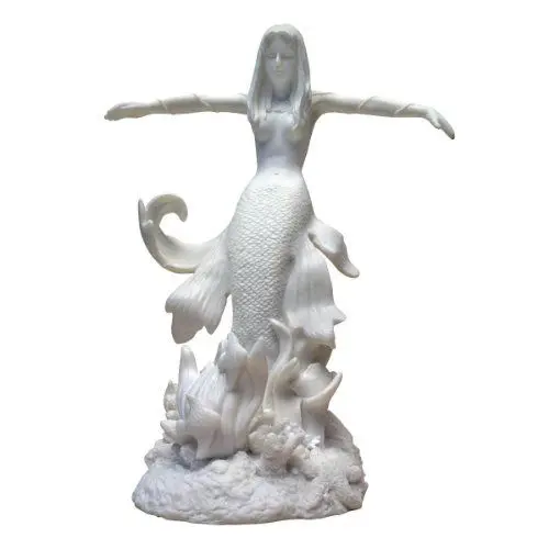 Produktbild: Design Toscano Königin des Ozeans, die Meerjungfrau: Marmor-Kunstharz Statue