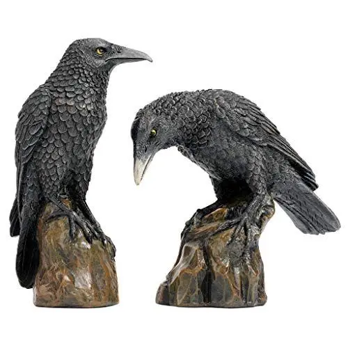 Produktbild: Design Toscano Raben der mystischen Nacht Statuen, Maße: 11,5 x 5 x 15 cm, Vollfarbig.