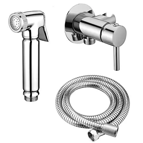 Produktbild: Design WC/Bidet Handbrause Komplettset mit Mischerarmatur Mini Shattaf