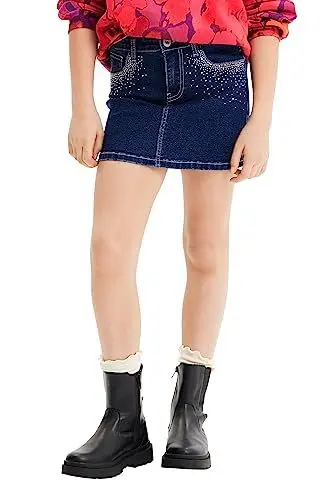 Produktbild: Desigual Mädchen Fald_Gaynor Girl Denim Skirt Mini, Blau, 12 Jahre EU