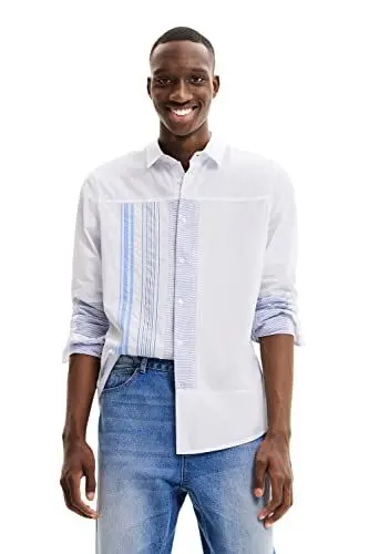 Produktbild: Desigual Men's CAM_Bernard,5004 T-Shirt, Blue, S