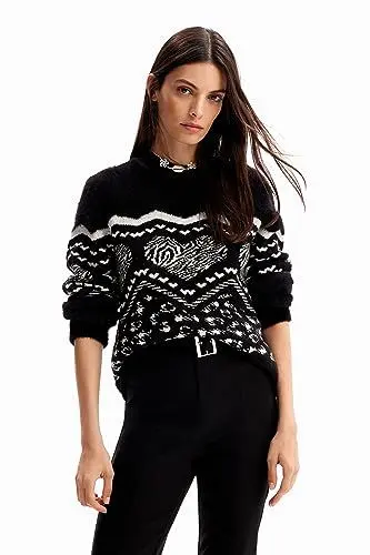Produktbild: DESIGUAL MAGLIONE DONNA NERO