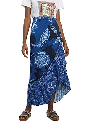 Produktbild: Desigual Womens FAL_NEREA Skirt, Blue, S