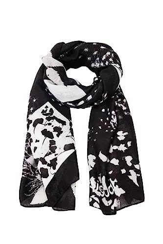 Produktbild: Desigual Women's Fou_FLORAL BW Rectangle, Black, One Size