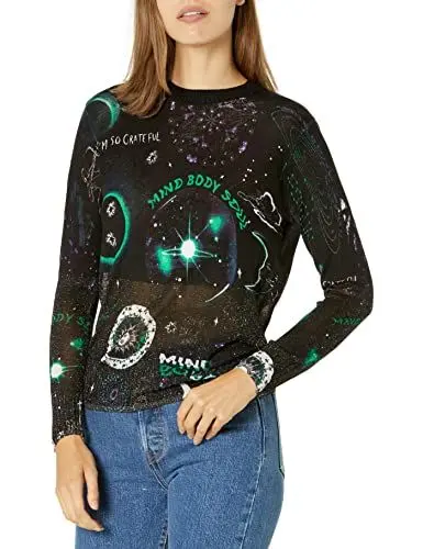 Produktbild: Desigual Womens JERS_Toronto Pullover Sweater, Black, XS