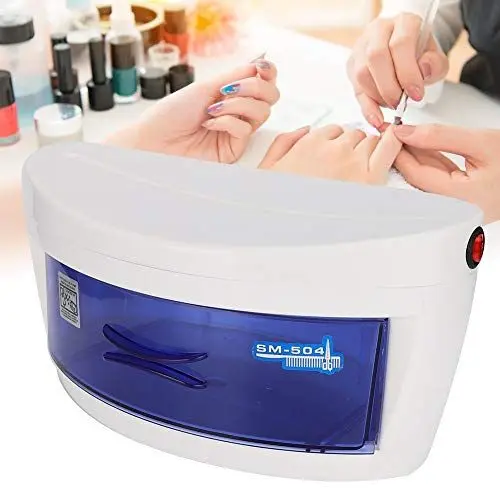Produktbild: eecoo UV-Desinfektionsbox, tragbarer O3-Desinfektionsschrank, Sterilisator mit Schublade, Sterilisatorbox zur Desinfektion von Nagelwerkzeugen und Make-up-Werkzeugen(220V)