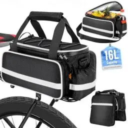 Produktbild: Desing Wish 16L Fahrradtaschen für Gepäckträger Gepäckträgertasche Wasserdicht Fahrradtasche Isoliertasche Kühltasche Fahrrad Taschen Hinten Packtaschen Fahradtaschen Zubehör mit Schultergurt