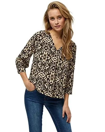 Produktbild: DESIRES DamenBluse mit 3/4-Ärmeln, Kubanischer Sanddruck, XS