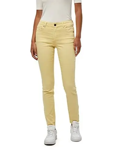 Produktbild: Desires Lola Garment Dye Midwaist Damen Jeans Größe 28 | Gelb Jeans Damen | Damen Jeans Stretch Mittel Tailliert | Jeanshose Damen Mit Enger Passform | Allseitige Hose Damen Mit Taschen