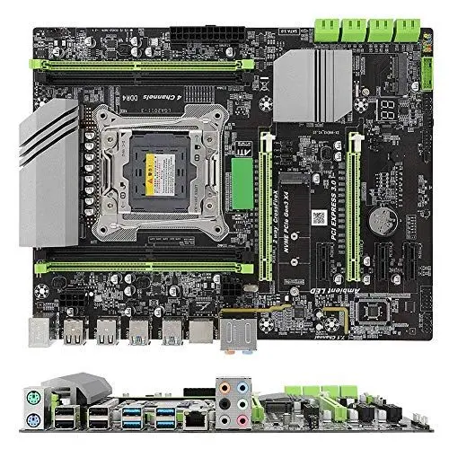 Produktbild: Desktop-Motherboard,X99 LGA2011-3 DDR4 Computer-Desktop-Motherboard,CR2032 Computer-Desktop-Mainboard für X99-Chipsatz