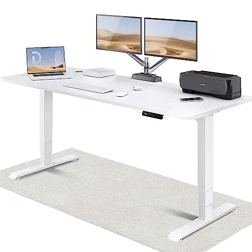 Produktbild: Desktronic Höhenverstellbarer Schreibtisch (200x80cm) - Schreibtisch Höhenverstellbar Elektrisch mit Flüsterleisem Dual-Motor & Touchscreen - Hohe Tragfähigkeit - Stehtisch HomePro