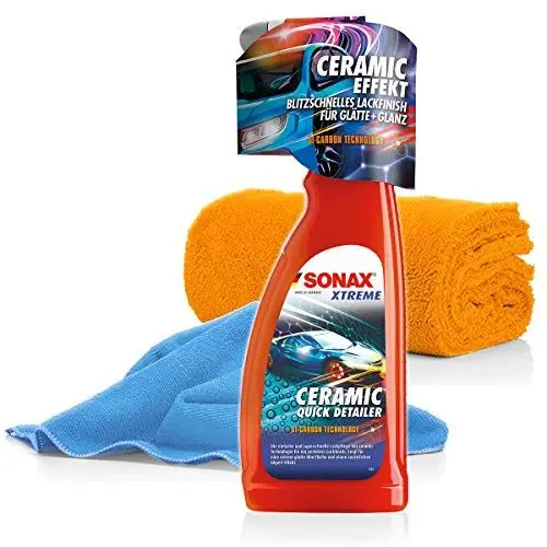 Produktbild: detailmate SONAX Xtreme Ceramic Quick Detailer Trockenreiniger Set für Coating Keramik Versiegelung für Autos + 2X Mikrofasertuch