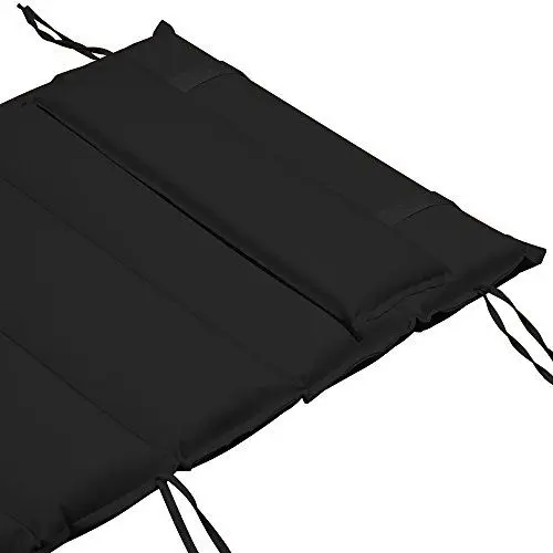 Produktbild: Detex® Liegenauflage wasserabweisend inkl. Kopfkissen Auflage Liege Polster Kissen Saunaliege Gartenliege Anthrazit
