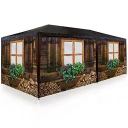 Produktbild: Deuba® Bierzelt 3x6m Almhüttendesign 6 abnehmbare Seitenteile Apres-Ski Oktoberfest Partyzelt Festzelt Pavillon 18qm Zelt