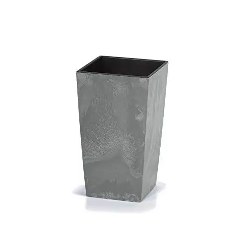Produktbild: Deuba® Blumentopf 26L 50x26,5x26,5cm Betonoptik Inkl. Einlegeboden Indoor Outdoor Blumenkasten Pflanzkübel Grau