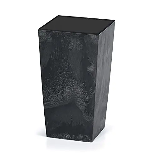 Produktbild: Deuba® Blumentopf 49L 61x32,5x31,5cm Betonoptik Inkl. Einlegeboden Indoor Outdoor Blumenkasten Pflanzkübel Anthrazit