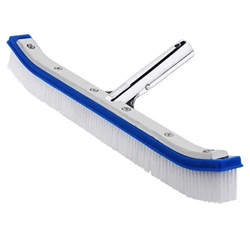 Produktbild: Deuba® Poolbürste Poolreinigung Reinigungsbürste Pool 46cm | passend für gängige Haltestiele | Borsten aus PVC für Lange Haltbarkeit | aluverstärkter, korrosionsbeständiger Verbindungskopf