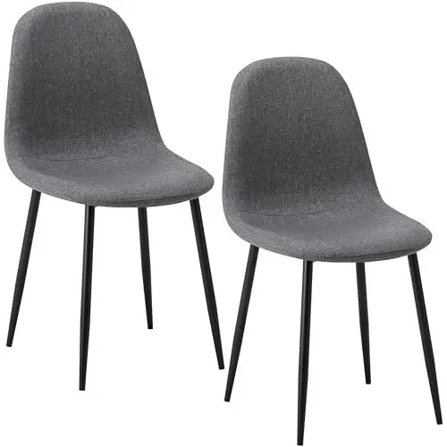 Produktbild: DEULINE Esszimmerstühle Essstühle Esszimmerstuhl SGS Massivholz Polsterstuhl Stühle Berlin 2er-Set GRAU 521257
