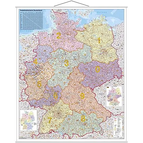 Produktbild: Deutschland Postleitzahlenkarte