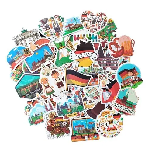 Produktbild: Deutschland aufkleber sticker set auto sticker Deutschland flagge cars laptop koffer aufkleber vinyl laptop flagge reise Germany souvenir