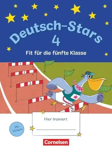 Produktbild: Deutsch-Stars - Allgemeine Ausgabe - 4. Schuljahr: Fit für die 5. Klasse - Übungsheft - Mit Lösungen