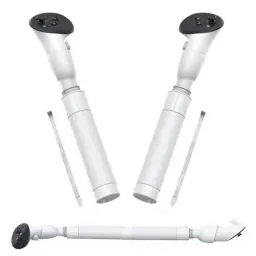 Produktbild: DEVASO Dual Griffe Verlängerungsgriffe für Meta Quest 3S/Quest 3 Zubehör, 3 in 1 Controller Griffe Erweiterung für Gorilla Tag Beat Saber, Handle Extension Grips für Oculus Quest 3/3S VR Spielen
