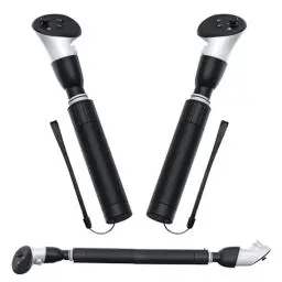 Produktbild: DEVASO Dual Handles Extension Grips für Meta Quest 3S/Quest 3 Zubehör, 3 in 1 Controller Griffe Erweiterung für Gorilla Tag Beat Saber, Griffe Verlängerungsgriffe für Oculus Quest 3/3S VR Spielen