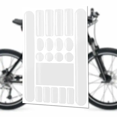Produktbild: Devenirriche Fahrrad Schutzfolie, Transparent Fahrrad Schutzfolie Bike Rahmenschutz Lackschutzfolie Fahrrad Kettenstreben Aufkleber für Bike MTB Rennrad Mountainbike