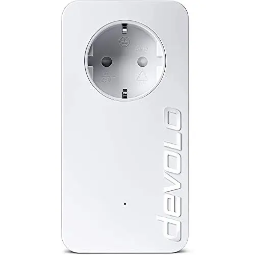 Produktbild: devolo LAN Powerline Adapter, dLAN 1200+ Erweiterungsadapter -bis zu 1.200 Mbit/s, ideal für Home Office, 1x LAN Anschluss, LAN Steckdose, weiß