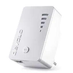 Produktbild: devolo WiFi Repeater ac, WLAN Repeater, bis zu 1.200 Mbit/s, WLAN Verstärker, Access Point, WiFi Extender, 1x Gigabit LAN Anschluss, weiß