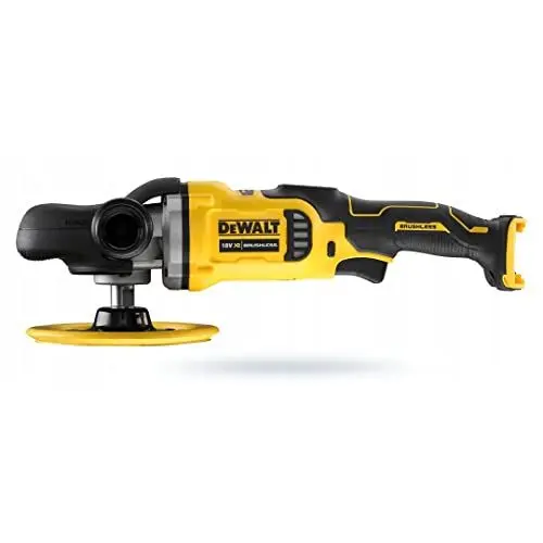 Produktbild: DEWALT 18 Volt Akku-Rotationspolierer (180 mm) DCM849N (bürstenloser Motor, Drehzahlvorwahl, Sanftanlauf, Klettfix-System, gedämpfter Teller zur Druckreduzierung, ohne Akku und Ladegerät)