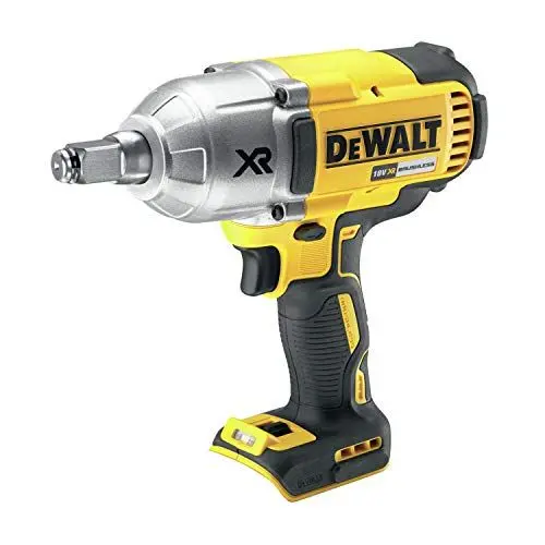 Produktbild: DEWALT Bürstenloser Akku Schlagschrauber DCF899HN - Kfz Schlagschrauber mit HOG-Haltering, ideal zum Reifenwechsel – Drehmoment einstellbar – 1/2 Zoll – 18V – Max. Drehmoment: 950 Nm