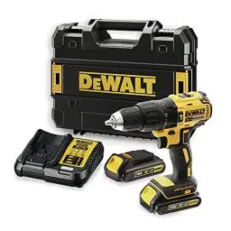 Produktbild: DEWALT 18V, 1,5Ah Schlagbohrschrauber/Schlagschrauber (bürstenlos, robustes Schnellspannfutter, integrierte LED-Leuchte, inkl. 2 Li-Ion-Akkus, System-Schnellladegerät und T STAK-Box) DCD778S2T