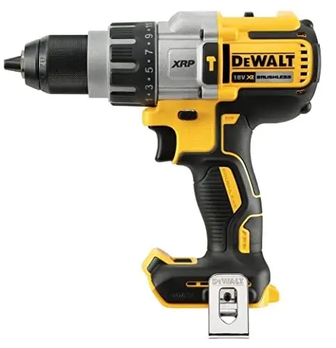 Produktbild: Dewalt 18 Volt 3-Gang Akku-Schlagbohrschrauber DCD996NT (3-Gang Vollmetallgetriebe, Sicherheitselektronik, elektronische Drehzahlregulierung, 11-stufiges Drehmoment, ohne Akku und Ladegerät)