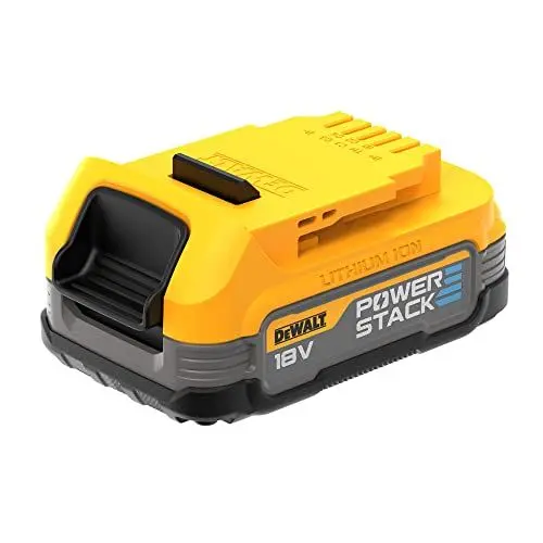 Produktbild: DEWALT 18 Volt Powerstack Ersatz-Akku mit Pouch-Akku-Technologie DCBP034 (1,7 Ah, innovative Pouch-Zellen-Technologie, einsetzbar in allen 18V XR Akku-Maschinen, mit Kapazitätsanzeige über LEDs)