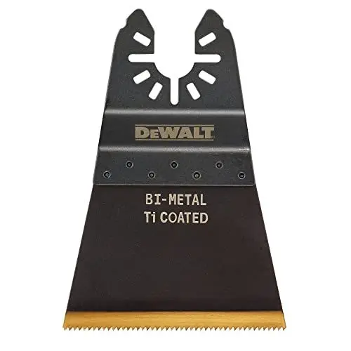 Produktbild: Dewalt EXTREME Multi-Tool Titan Sägeblatt DT20747 (64 x 43 mm, mit Multi-Fit-Aufnahme, für den Einsatz in Holz, Holz mit Nägeln, Trockenbauwände, PVC)