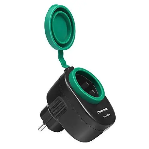 Produktbild: DEWENWILS WLAN Steckdose Outdoor, Alexa Steckdose Aussen IP44, 3680W Smarte Steckdose Kompatibel mit Alexa, Google Home und IFTTT, Kein Hub Erforderlich