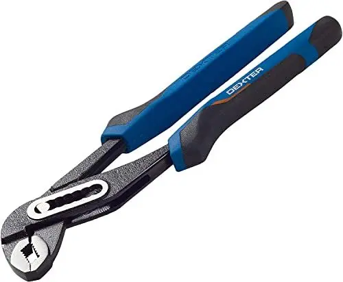 Produktbild: DEXTER - Wasserpumpenzange - Rohrzange - L. 250 mm - Öffnungsweite 42 mm - ohne elektrischen Schutz - Chrom-Vanadium Stahl