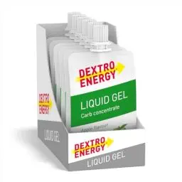 Produktbild: DEXTRO ENERGY LIQUID GEL APPLE - 6x60ml (6er Pack) - Traubenzucker Konzentrat aus schnell verfügbaren Kohlenhydraten, Energy Gel, mit Apfel Geschmack, Energy Riegel Alternative, für Ausdauersport