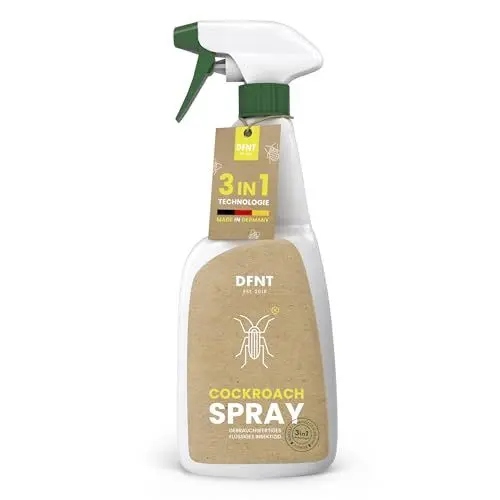 Produktbild: DFNT Kakerlaken bekämpfen mit Kakerlaken Spray 500ml| Draußen & Drinnen | Mittel gegen Kakerlaken | Kakerlaken Falle Alternative | Kakerlaken Gift