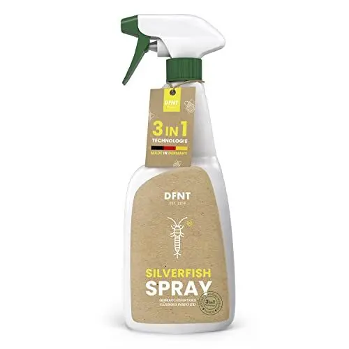 Produktbild: DFNT Silberfische bekämpfen mit Anti Silberfische Spray - 500ml Mittel gegen Silberfische - Silberfischfallen Alternative