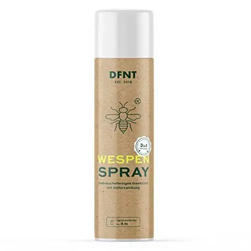 Produktbild: DFNT Wespenspray 500ml – Wespen Abwehr & Wespenschutz - Wespengift Spray & Wespenfalle Alternative
