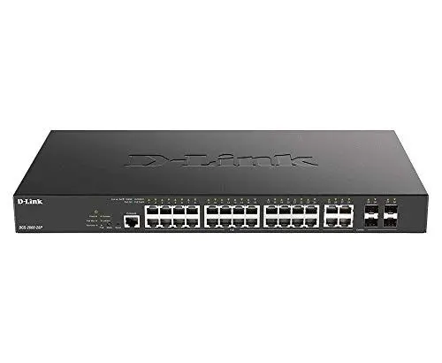 Produktbild: D-Link DGS-2000-28P Netzwerk-Switch Managed L2/L3 Gigabit Ethernet (10/100/1000) Power Over Ethernet (PoE) 1U Schwarz