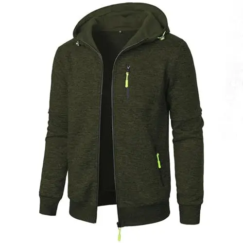 Produktbild: DHYUEN Corteiz Jacke Business Herbstjacke Herren Bomberjacke Winter Wintermantel Mit Taschen Herrenjacke Bomberjacke Jacken Übergangsjacke Herren Herbst（1-Army Green，M）