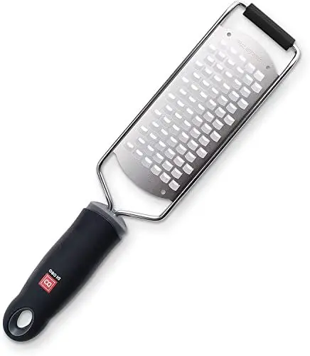 Produktbild: DI ORO® - Premium Grobe Edelstahl Zester und Reibe – Parmesanreibe, Käsereibe & Ingwerreibe - Perfekt für Kartoffeln, Zitrusfrüchte und Gemüse