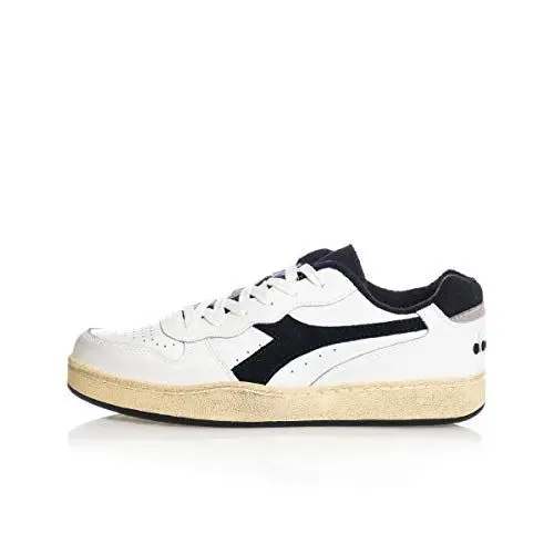Produktbild: Diadora - Sneakers Mi Basket niedrig, für Damen und Herren, C0013 Optisches Weiß Schwarz, 44 EU