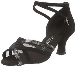 Produktbild: Diamant Damen Latein Tanzschuhe Standard & Latein , Schwarz (Schwarz/Black) , 36 2/3 EU (4 UK)