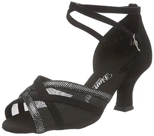 Produktbild: Diamant Damen Latein Tanzschuhe Standard & Latein , Schwarz (Schwarz/Black) , 36 2/3 EU (4 UK)