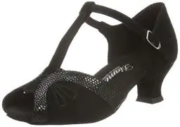 Produktbild: Diamant Damen Tanzschuhe 019-011-208 Standard & Latein, Schwarz (Schwarz), 38 2/3 EU (5.5 UK)